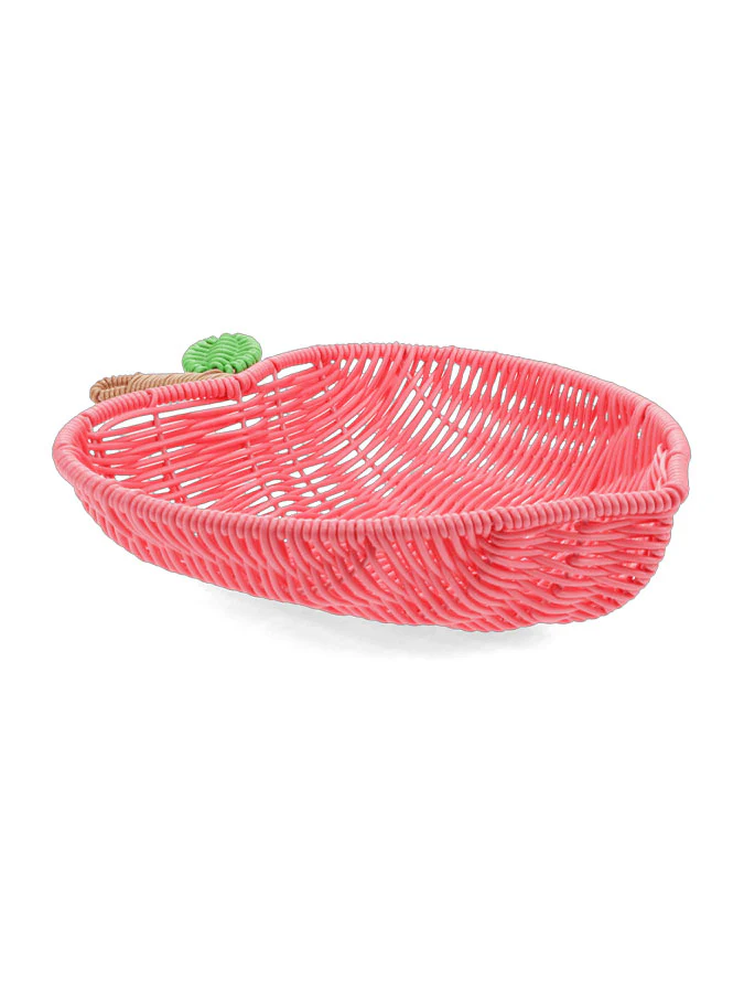 Summer Fruit Woven Basket - Peach - Image 3