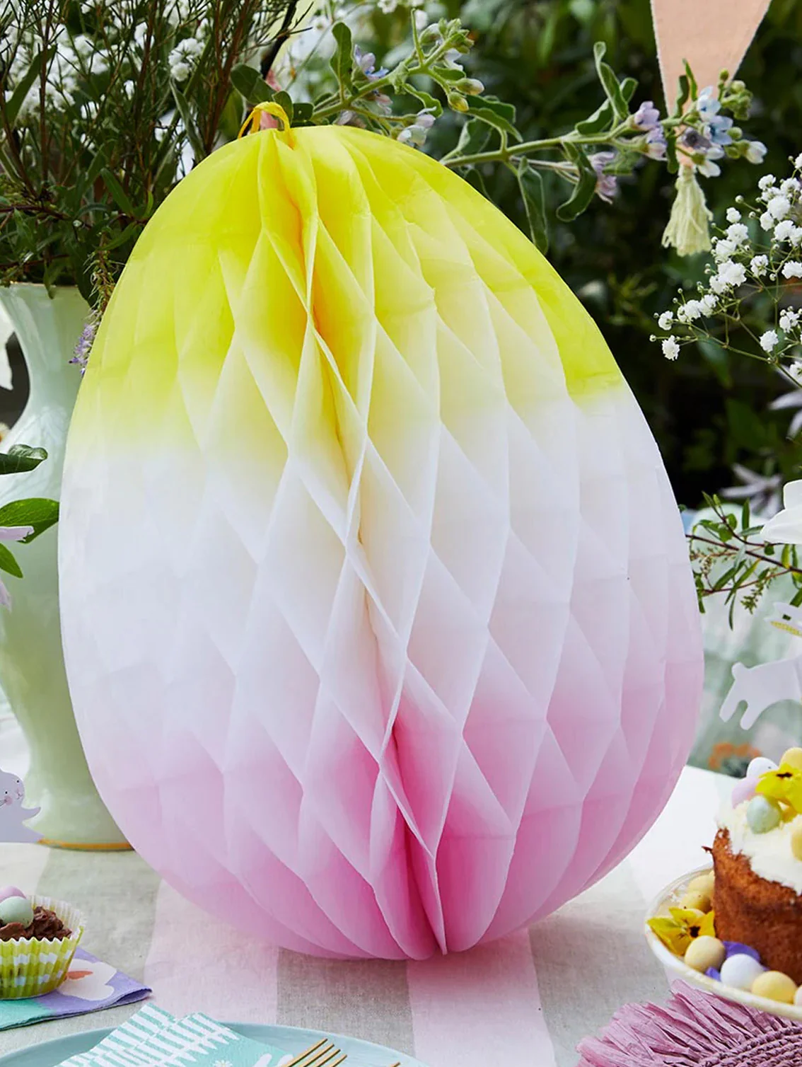 Spring Bunny Honeycomb Ombré Egg - Image 2
