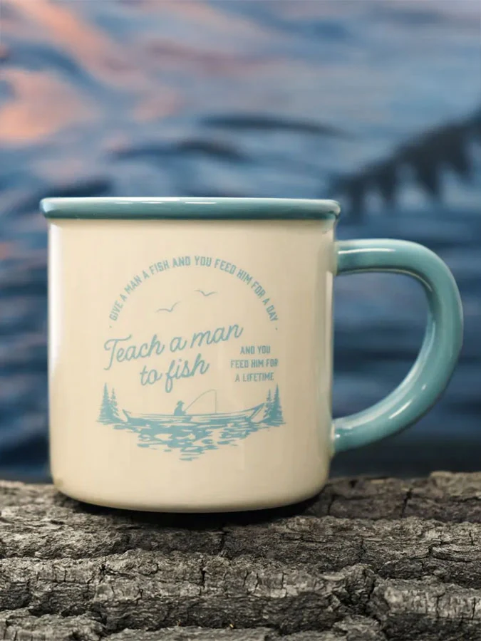 ‘Teach A Man To Fish…’ Mug - Image 2