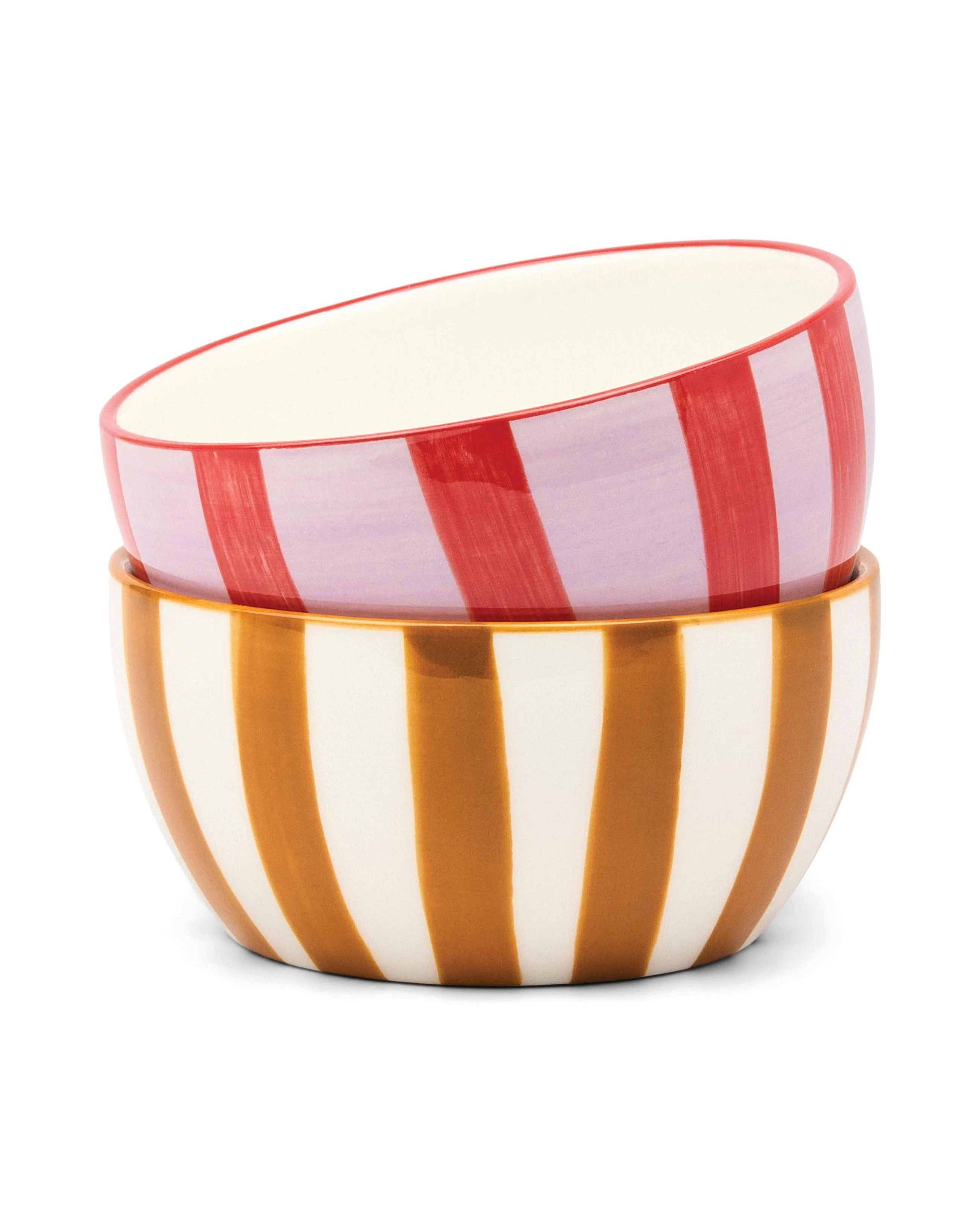 The Bella Dipping Bowls - Set of 2 - Ochre & Rust - Image 3
