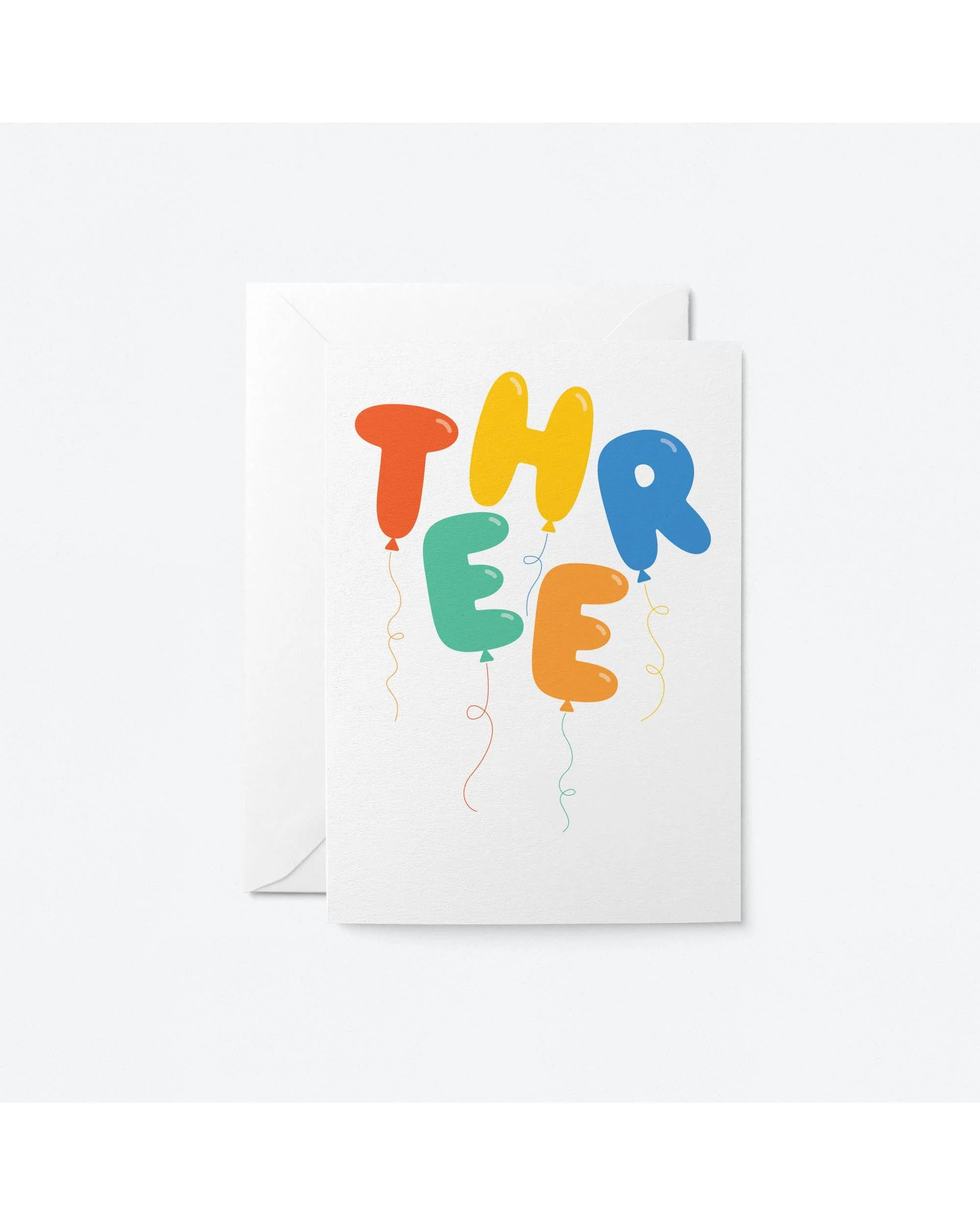 Three — 3rd Birthday Greeting Card