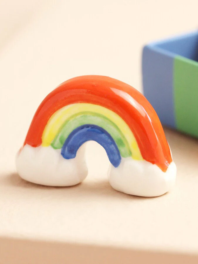 Tiny Matchbox Ceramic Token: Rainbow - Image 2