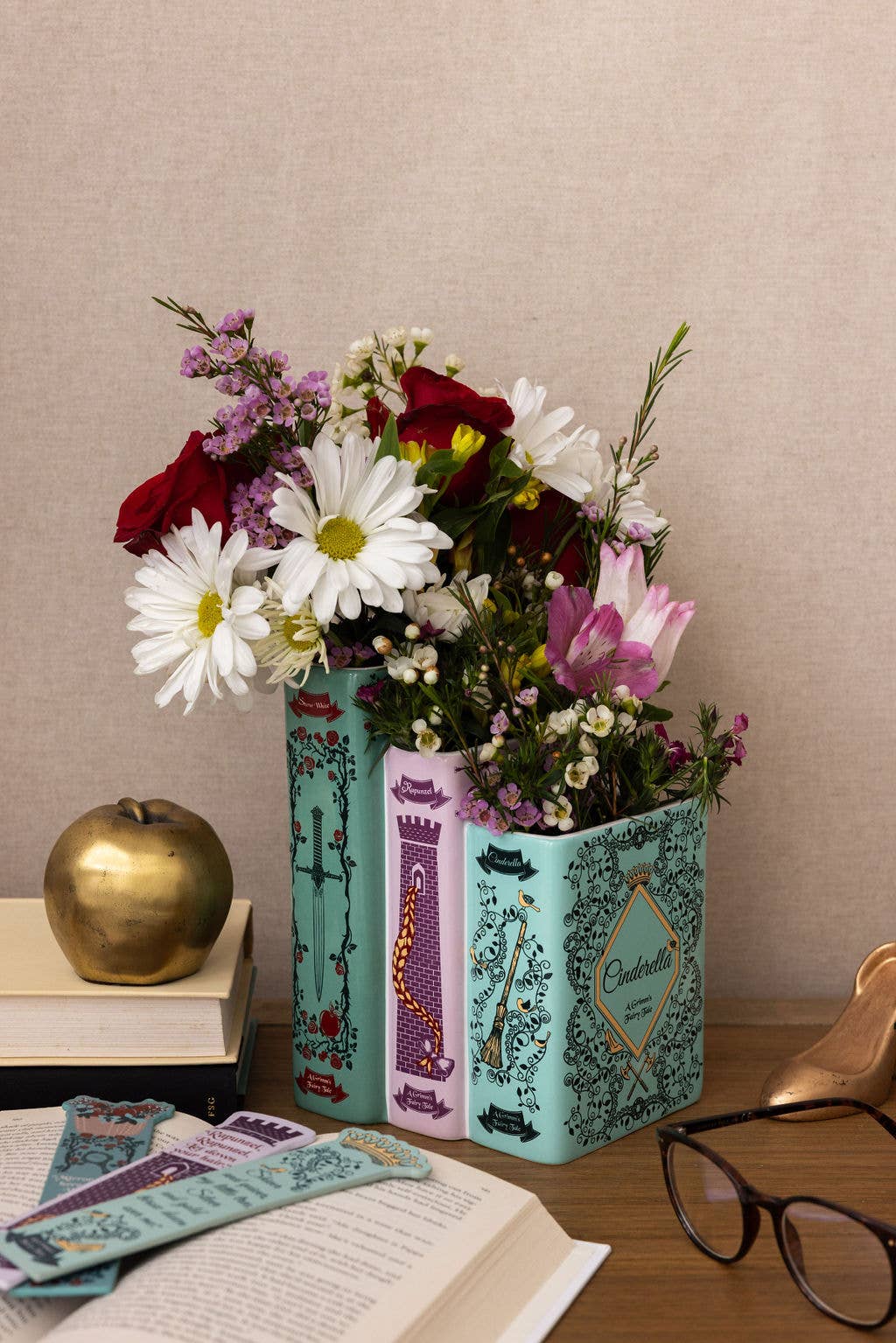 Triple Book Vase, Grimm's Fairy Tales - Image 9