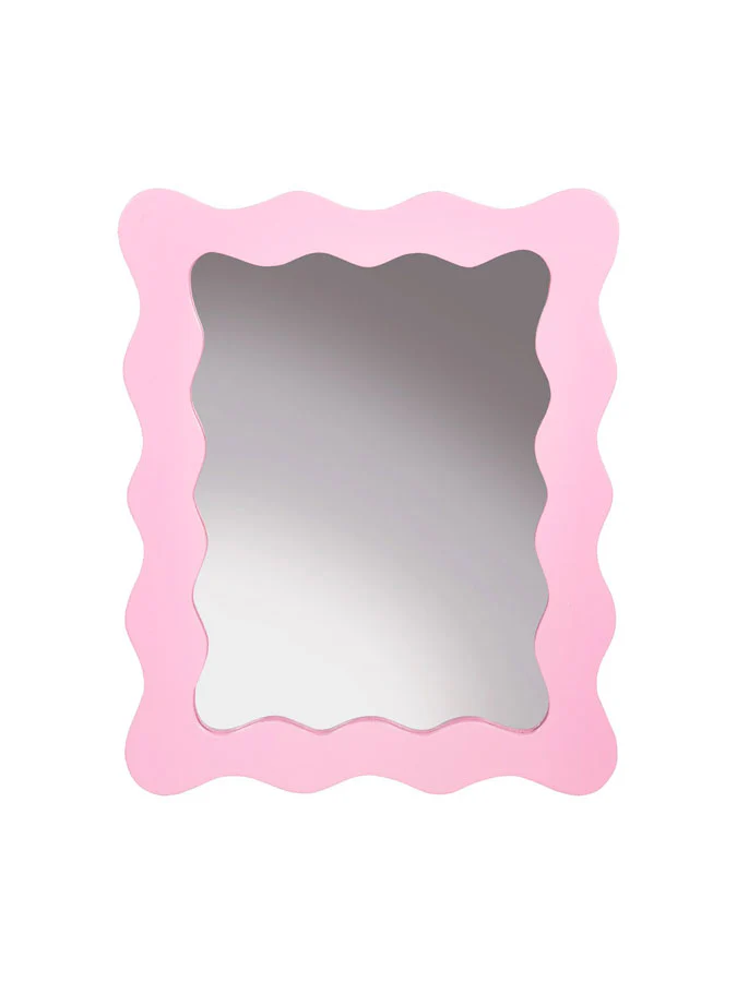 Wiggle Border Mirror Pink - Image 3